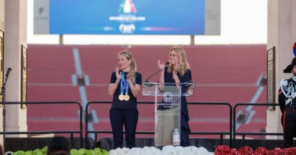 Festa Repubblica a Los Angeles, ponte Milano-Cortina 2026-LA 2028 con Lollobrigida