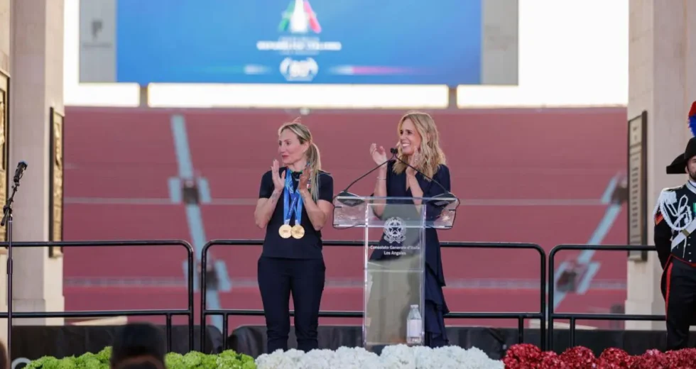Festa Repubblica a Los Angeles, ponte Milano-Cortina 2026-LA 2028 con Lollobrigida