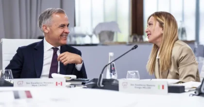 G7, Meloni incontra Carney “Lavorare a un accordo quadro Italia-Canada”
