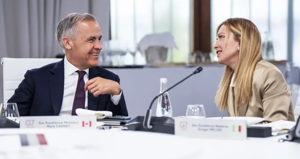 G7, Meloni incontra Carney “Lavorare a un accordo quadro Italia-Canada”