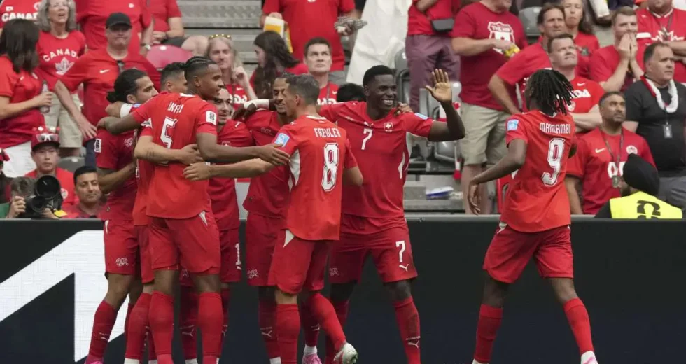 Svizzera-Canada 2-1, elvetici e nordamericani ai sedicesimi del Mondiale