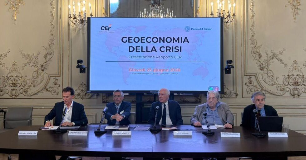 Geoeconomia della crisi, Banca del Fucino ospita la presentazione del Rapporto CER