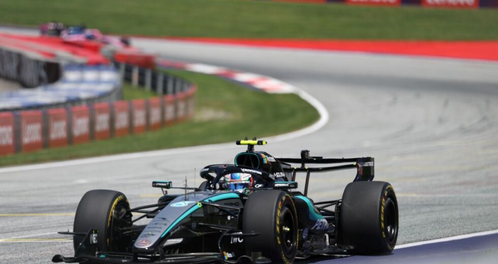 Antonelli domina il venerdì in Austria, Ferrari indietro