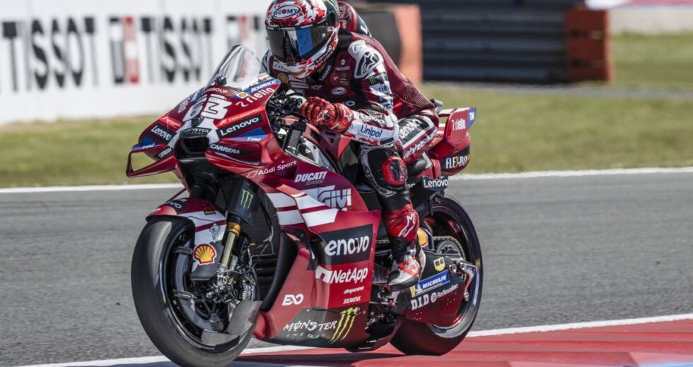 Bagnaia penalizzato ad Assen, passa da sesto a settimo nella Sprint