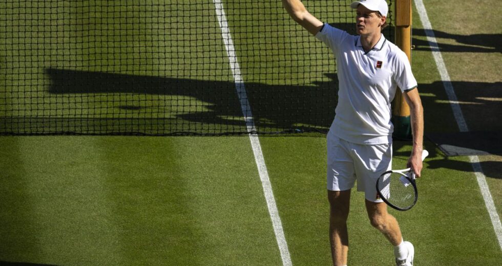 Sinner ai quarti di Wimbledon, battuto il giapponese Mochizuki