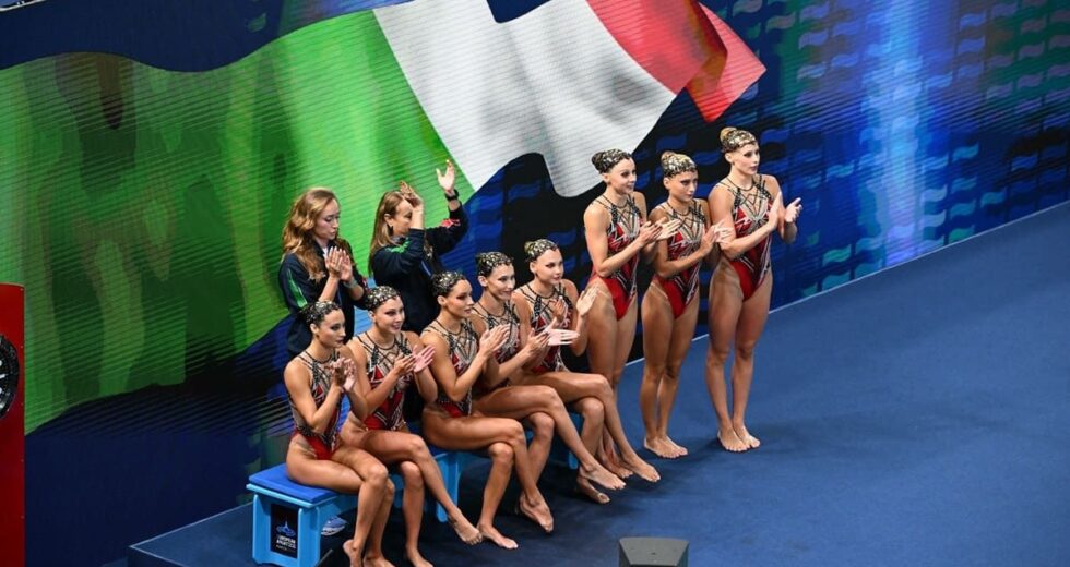 Agli Europei di nuoto artistico bronzo per il team acrobatico azzurro