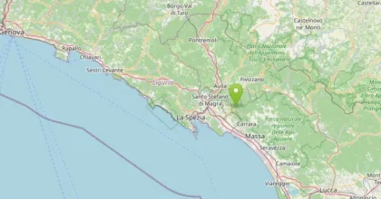 Scossa di terremoto di magnitudo 3.7 in provincia Massa e Carrara, nessun danno
