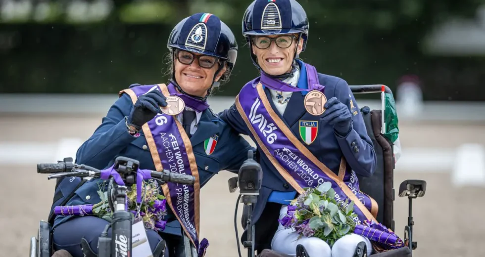 Paradressage, Morganti e Salvadè doppio bronzo in apertura ai Mondiali di Aachen