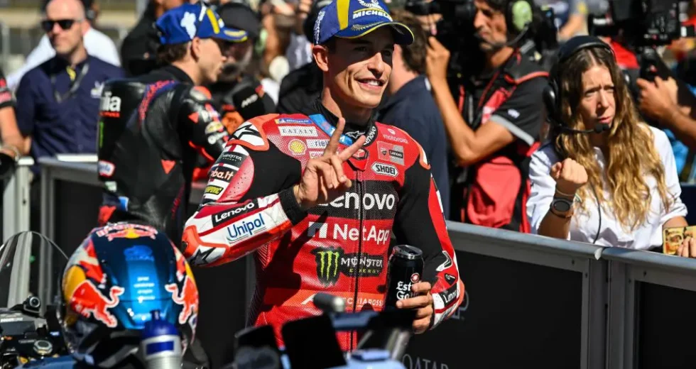 Marc Marquez precede Acosta al Gp di Aragon, terzo Bezzecchi