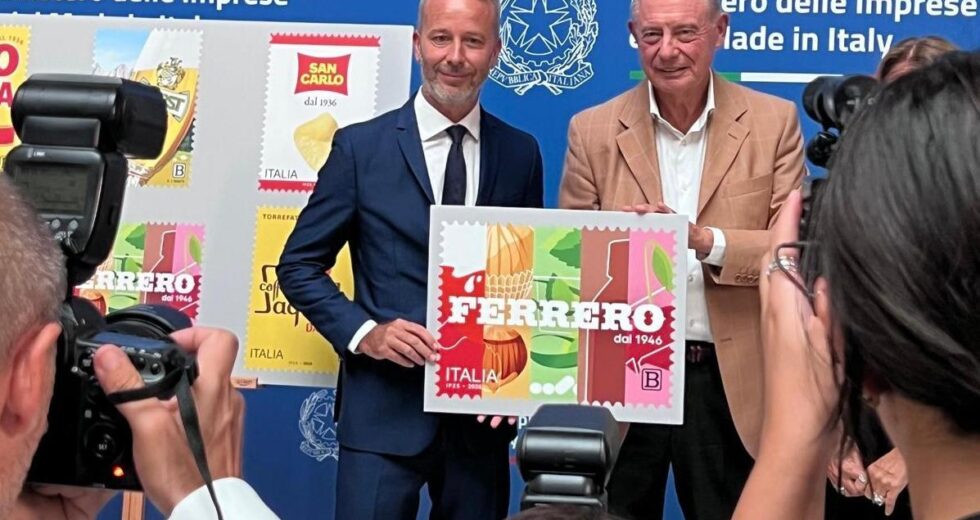 Ferrero tra le eccellenze italiane, ecco il francobollo dedicato