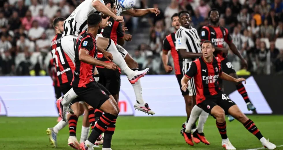 Una perla di Cisse e un’incornata di Gatti nel recupero, Juve-Milan 1-1