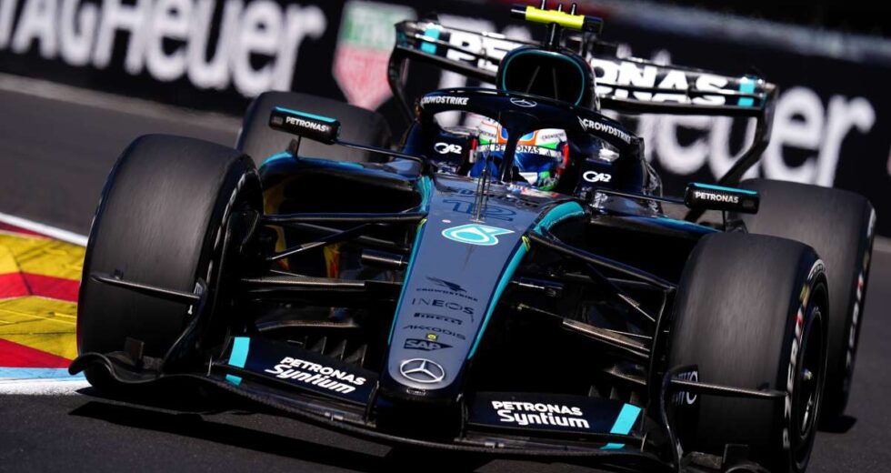 Antonelli detta legge anche in Spagna, Leclerc quarto e ritiro Hamilton