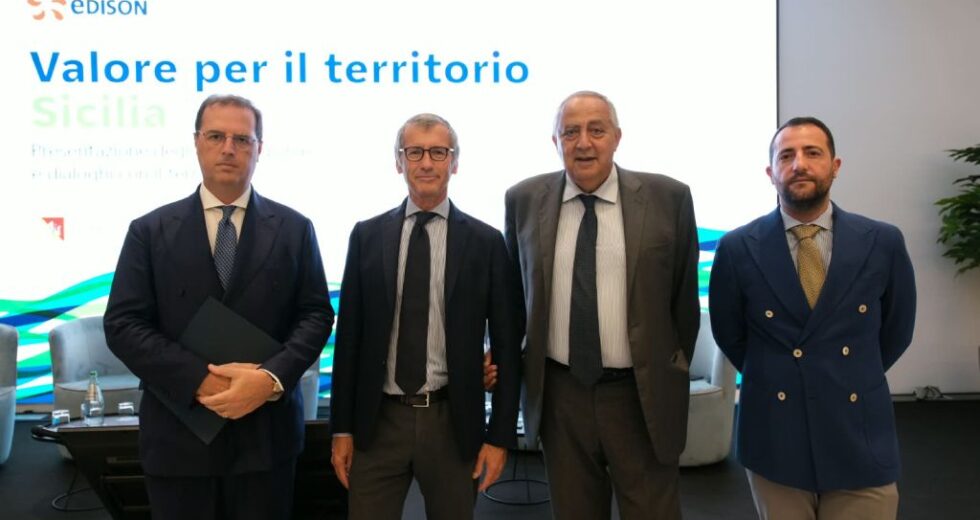 Edison, in Sicilia oltre 41 mln di euro di valore generato sul territorio nel 2025