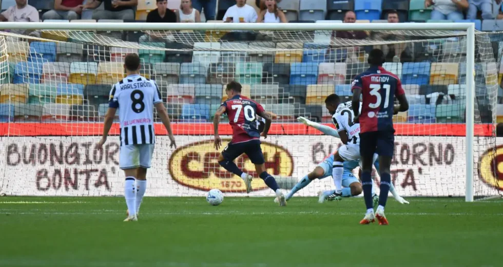Maldini ancora a segno, il Cagliari vince a Udine e vola alto