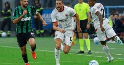 Odenthal risponde a Rabiot, al Mapei Stadium Sassuolo-Milan 1-1
