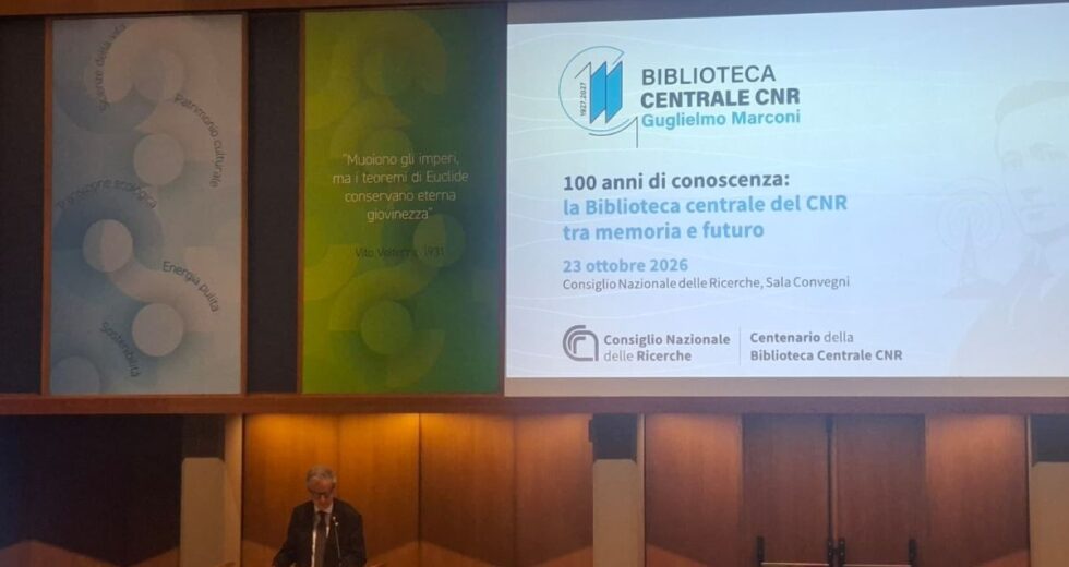 Cnr, al via le celebrazioni per il Centenario della Biblioteca