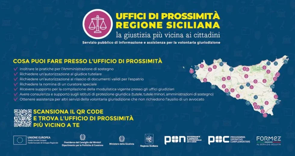 Giustizia, il 30 novembre a Palermo ultima tappa del progetto Uffici di prossimità
